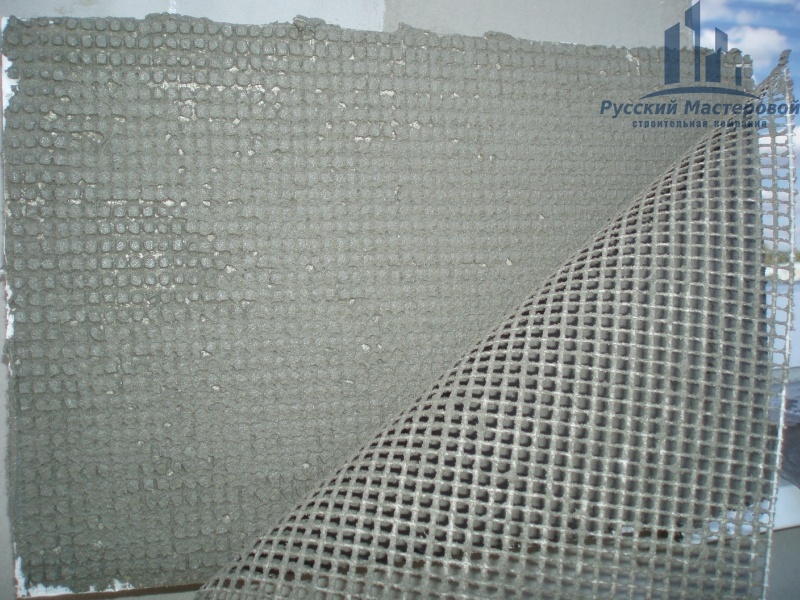 Наклеивание малярной сетки под шпаклевку потолков от строительной компании Русский Мастеровой