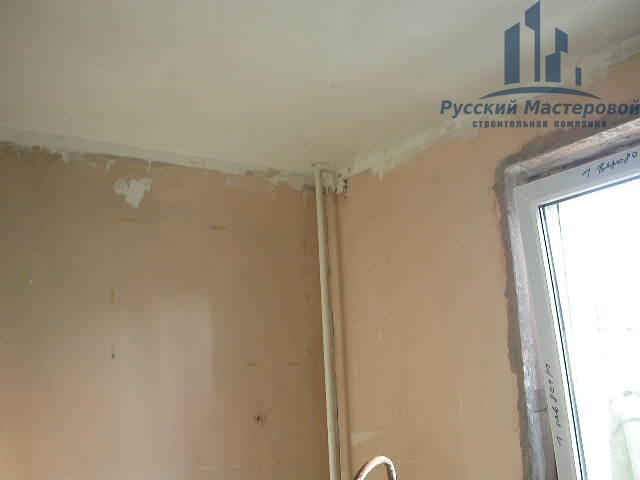 Очистка потолка от масляных красок от строительной компании Русский Мастеровой