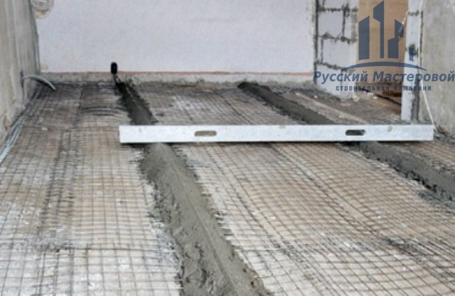Снятие цементно-песчаной стяжки толщиной до 100 мм от строительной компании Русский Мастеровой