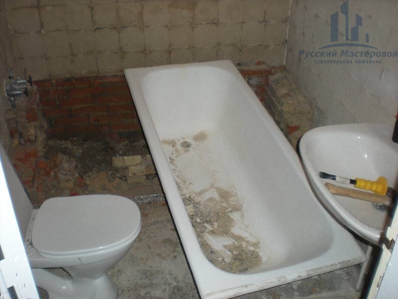 Демонтаж ванн от строительной компании Русский Мастеровой