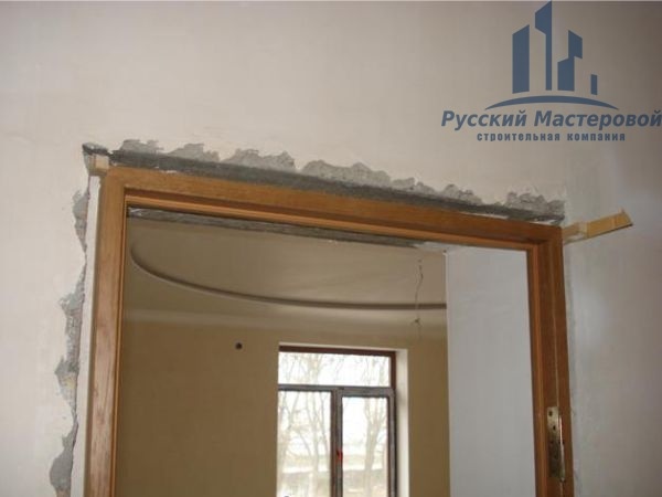 Установка нестандартного дверного блока (дополнительно к стандартной установке) от строительной компании Русский Мастеровой