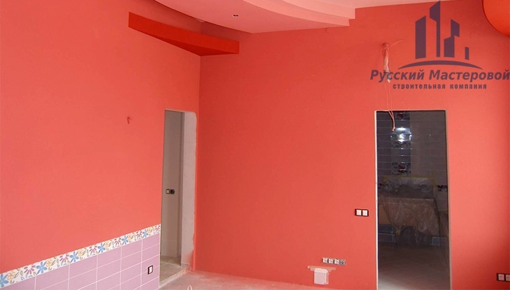 Окраска стен с подбором цветов от строительной компании Русский Мастеровой